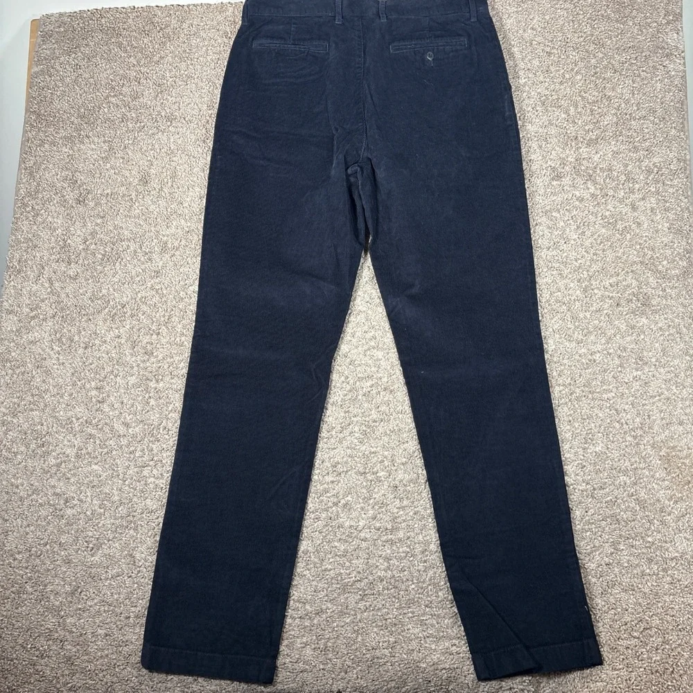 J.Crew Oarsman Classic Straight Corduroy Pants Navy Blue CM717 Mens 34x36